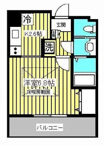 HF仙台レジデンスEAST【9階】の間取り