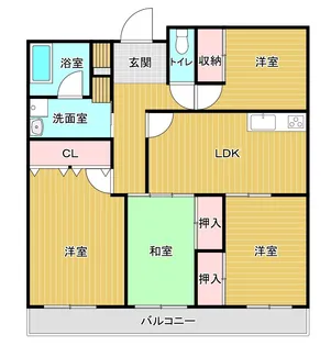 ロイヤルハイツE【2階】の間取り