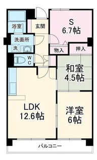 ホワイトキャッスル岩倉II【2階】の間取り