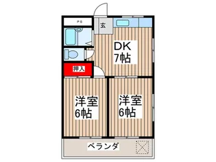グリーンベル【3階】の間取り