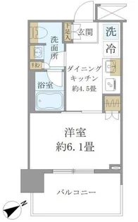 Brillia Tower 浜離宮【11階】の間取り