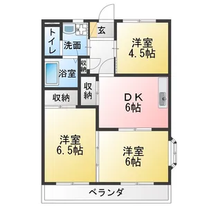 サンパレス大高II【1階】の間取り