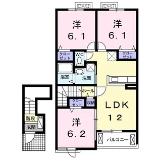 グラン ソレイユ【2階】の間取り