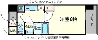 エスリード難波レジデンス【5階】の間取り