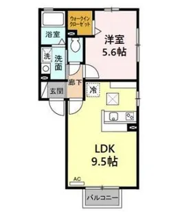 ラフェリア【1階】の間取り