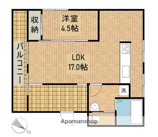 サントピア佐鳴台B【1階】の間取り