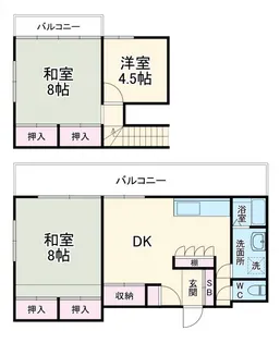 コーポテルの間取り