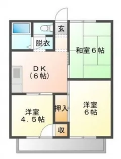 アークヒル晴海【1階】の間取り