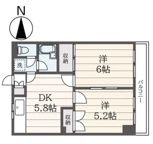 アムールおおさわや【3階】の間取り