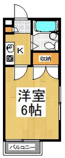 サンシェール中里【2階】の間取り