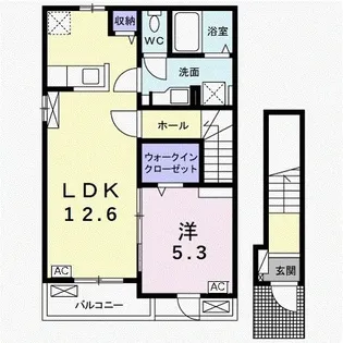 コンフォート下西郷【2階】の間取り