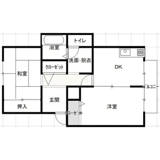 シティパル別府駅前 E・F棟【2階】の間取り