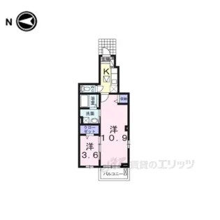 ディアコート口酒井弐番館【3階】の間取り