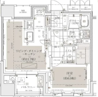 アトラス麻布台【8階】の間取り