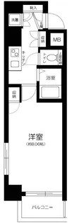 スカイコート日本橋浜町第3【7階】の間取り