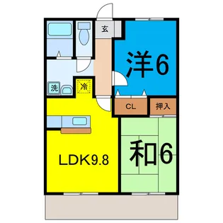 コーポKAKIZAWA -E (深谷市普済寺)【1階】の間取り