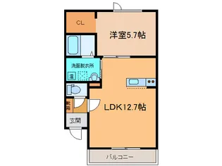 ラパーチェ東【2階】の間取り