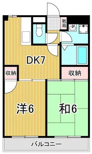 エクセルフラットIII【3階】の間取り