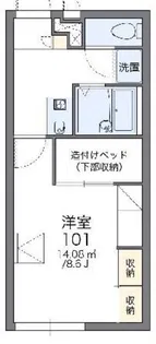 レオパレス幸【2階】の間取り
