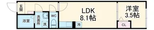 メゾン・ドゥ・アッシュ稲毛【3階】の間取り