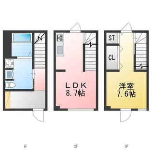 MOK-TERRACE NISHINIPPORIの間取り