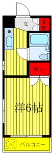 KURASAWA BUIL【3階】の間取り