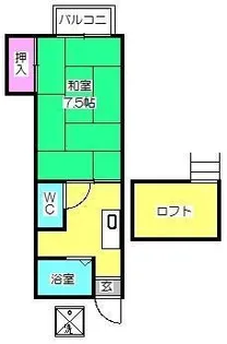 アートイン アドバンス【2階】の間取り