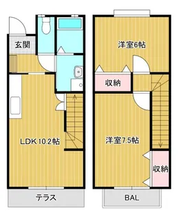 グリーンフィールド今岡Bの間取り