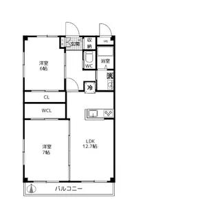 プランタン細野II【3階】の間取り