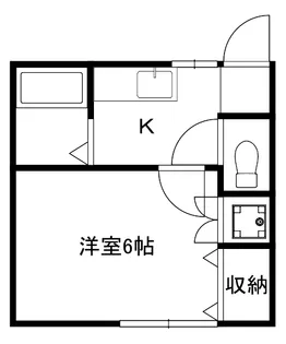 東田荘B棟【2階】の間取り