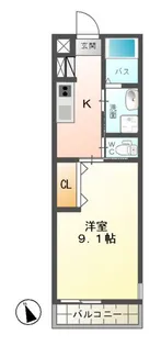 サンモール【1階】の間取り