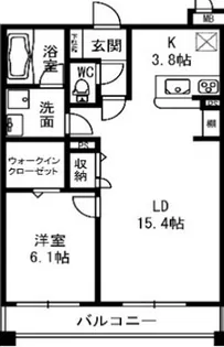 レジデンス二の宮【1階】の間取り