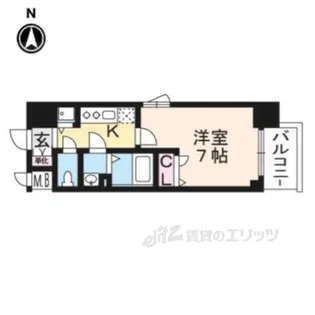エスリード京都梅小路アヴェニテ【5階】の間取り
