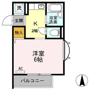 パディー コート田園【2階】の間取り