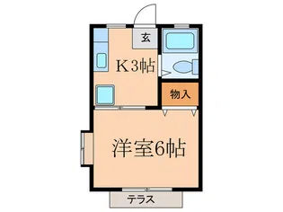 グリ-ンハイツ北町【2階】の間取り