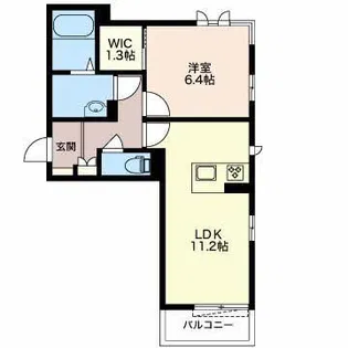 ヴィア ソーレ【1階】の間取り