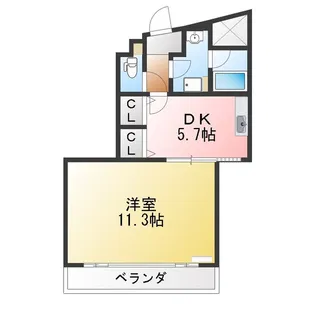 ボヌールI【2階】の間取り