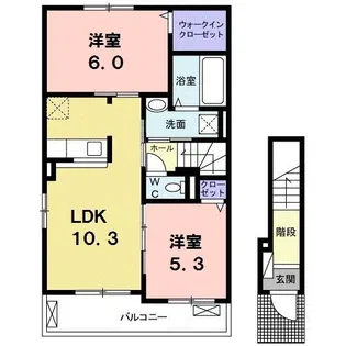 EIGHT前塩屋【2階】の間取り