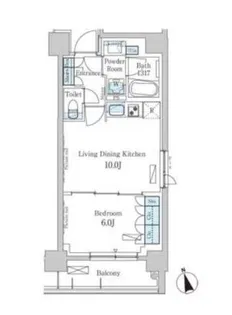 パークアクシス日本橋兜町【2階】の間取り