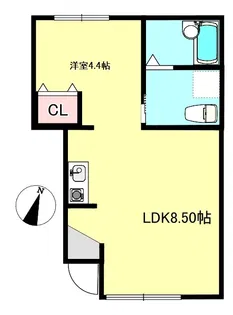 バンブーグローブ【1階】の間取り