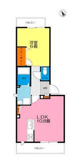 メゾン・ジュジュ【2階】の間取り