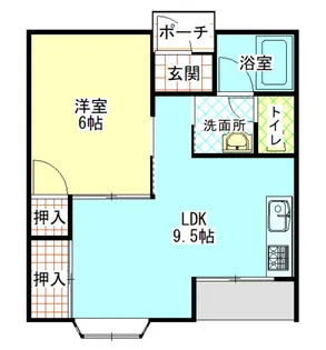 シャトルハイツ【1階】の間取り