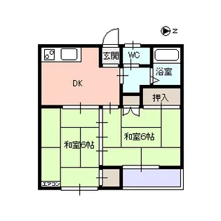 シンシア城西【2階】の間取り