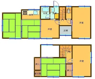 京都府京丹後市峰山町吉原【一戸建】の間取り
