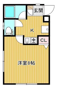 ハイツ学【2階】の間取り