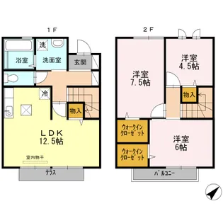 広島県東広島市三永3【一戸建】の間取り