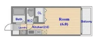 東京都目黒区駒場1【アパート】の間取り