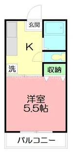 ピュアタウン東海大学駅前【2階】の間取り