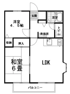 サンヴィレッヂKeiB【2階】の間取り