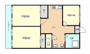第三国際コーポ【8階】の間取り